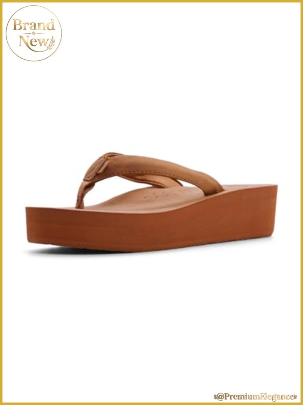 Melinda Wedge Flip Flop Sandal Platform Cushioned Comfort Summer